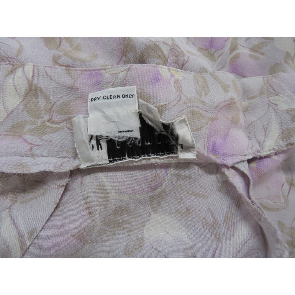 Made in Ireland 100% Rayon Vintage Skirt Women's 12 Pastel Floral Cottage Fairy - Picture 8 of 12